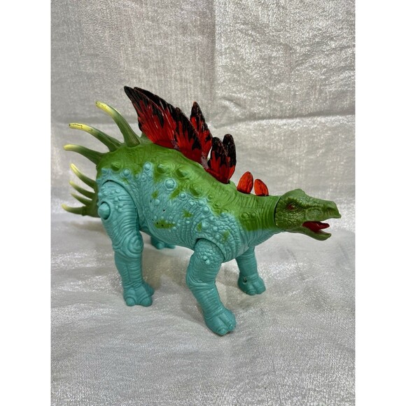 Jurassic Stegosaurus Dinosaur Toy Roar Lights & Sounds - Picture 1 of 8